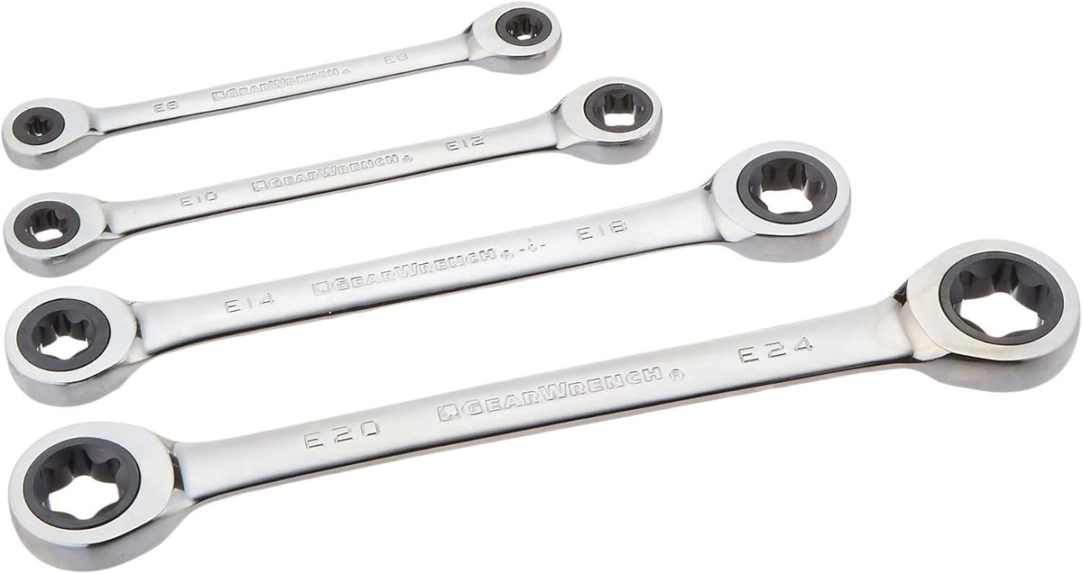 4 Pc Double Box Ratcheting E-Torx Wrench Set G553507