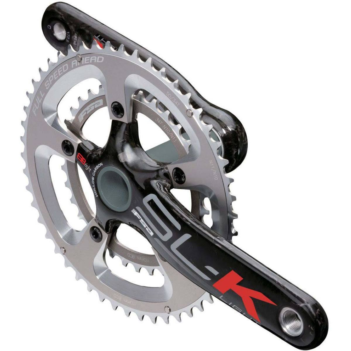 Black-Silver 10 Speed Chainset Y1867