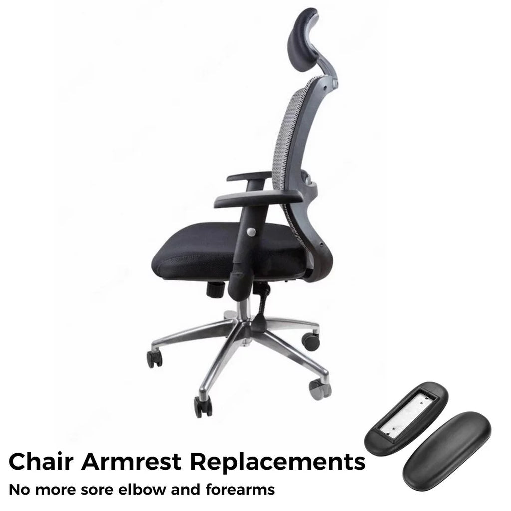2pcs Universal 4" Mounting Hole PU Gaming Chair Armrest Replacements M47665