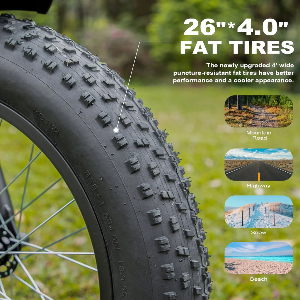 Electric Bike 26 Fat Tire 750W 48V A93208
