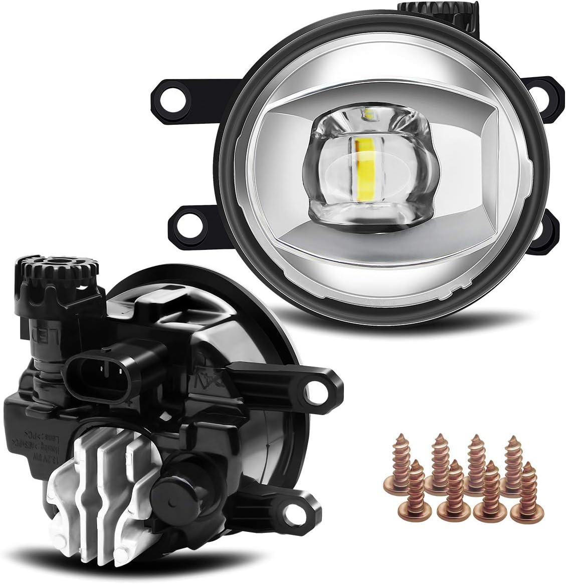 LED Lens Fog Light Replacement for Toyota Camry RAV4 Highlander Corolla 4Runner Tacoma Tundra Sienna Lexus LX570 ES300h ES350 RX350 RX450h E47503
