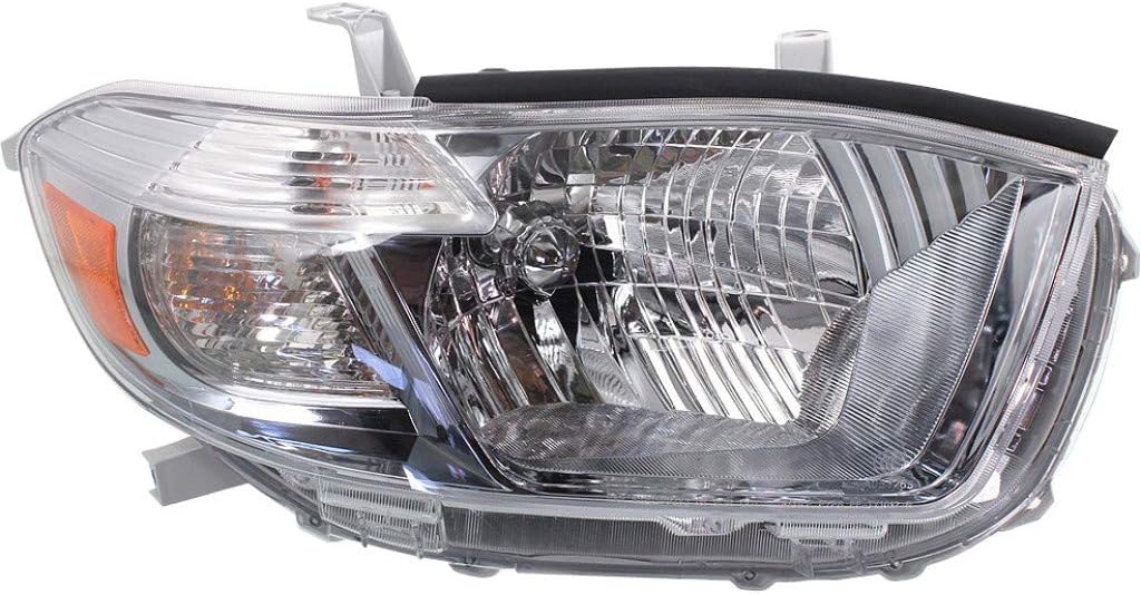 Passenger Side Halogen Headlight for Toyota Highlander 2011 2012 2013 H61894