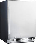 Stainless Steel Beverage Refrigerator, Under Counter 24 inch, 154 Cans Y55726