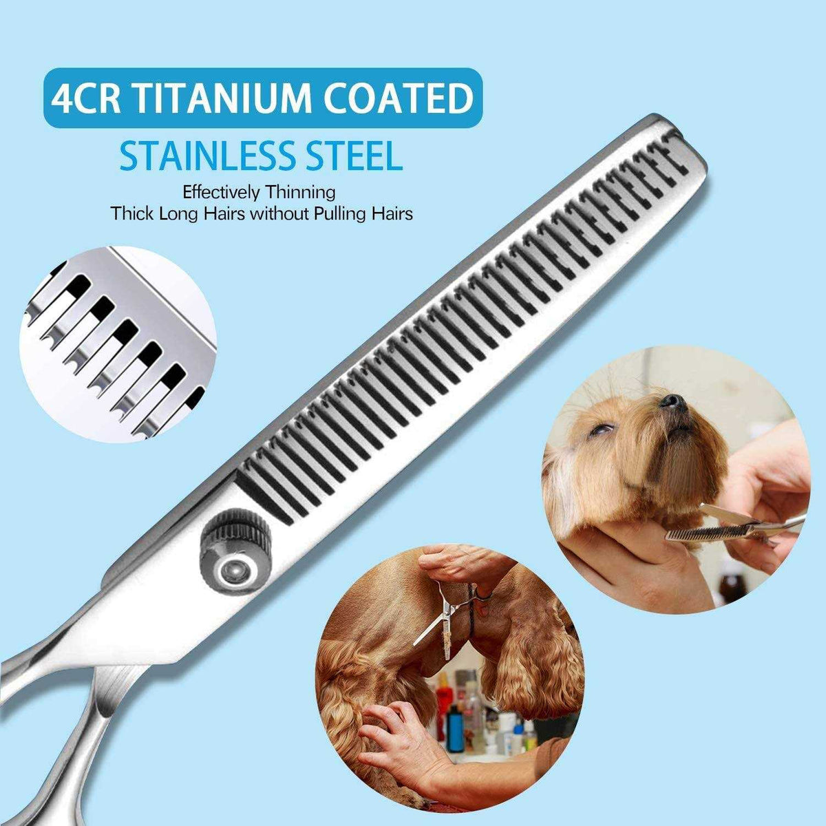 Dog Grooming Scissors with Safety Round Tips W8495