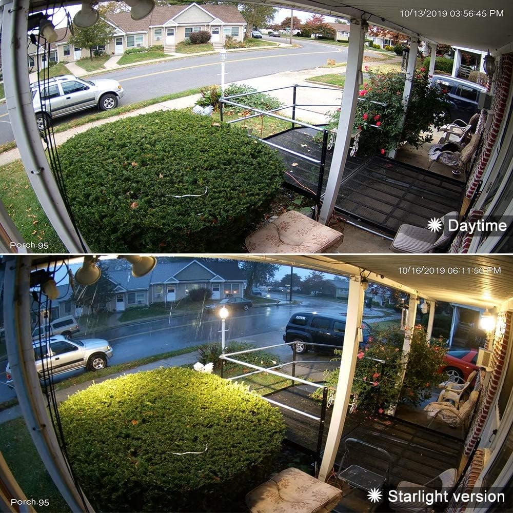 8MP PoE IP Camera 4K Starlight 2.8mm Dome Camera Weatherproof Outdoor with Night Vision K6362