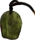 Raw Stone Pendant Rope Necklace F49409