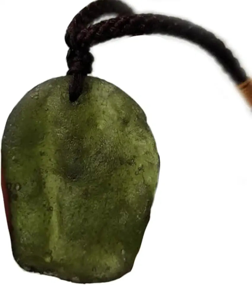 Raw Stone Pendant Rope Necklace F49409