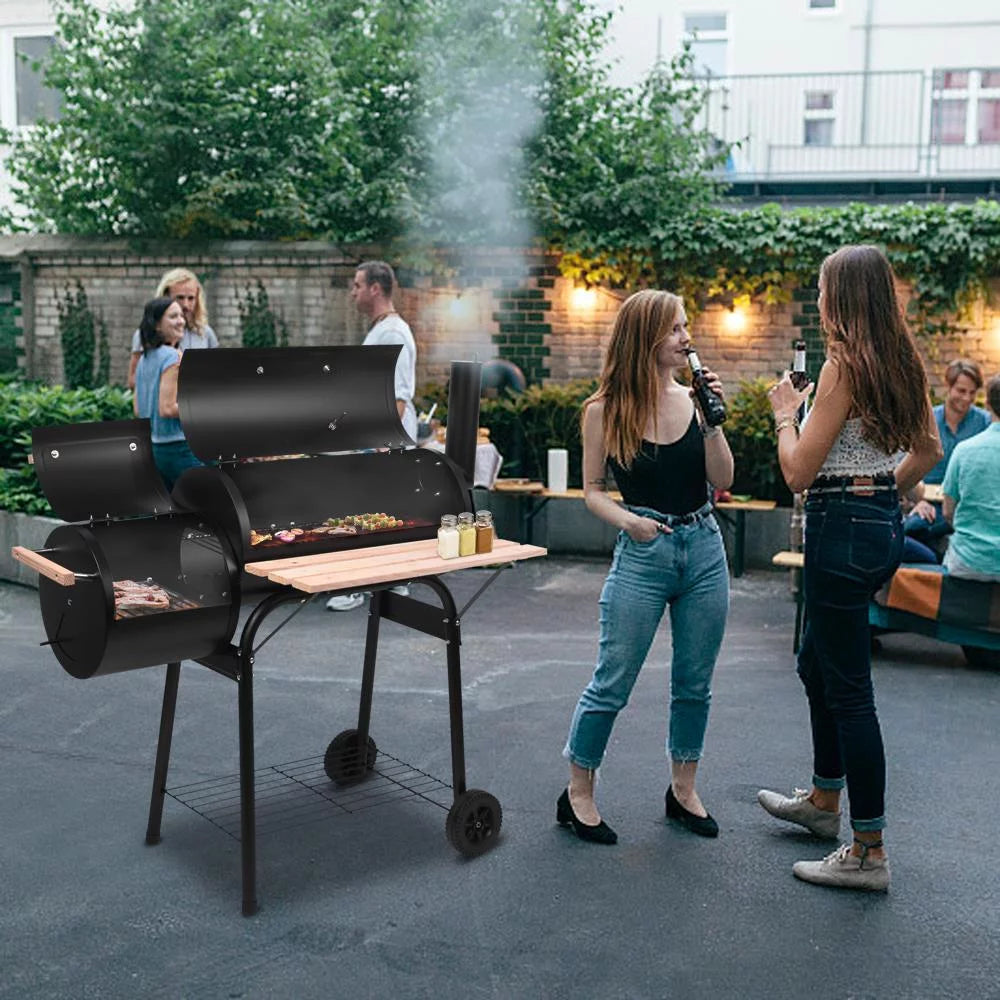 Charcoal Grill Offset Smoker Q557