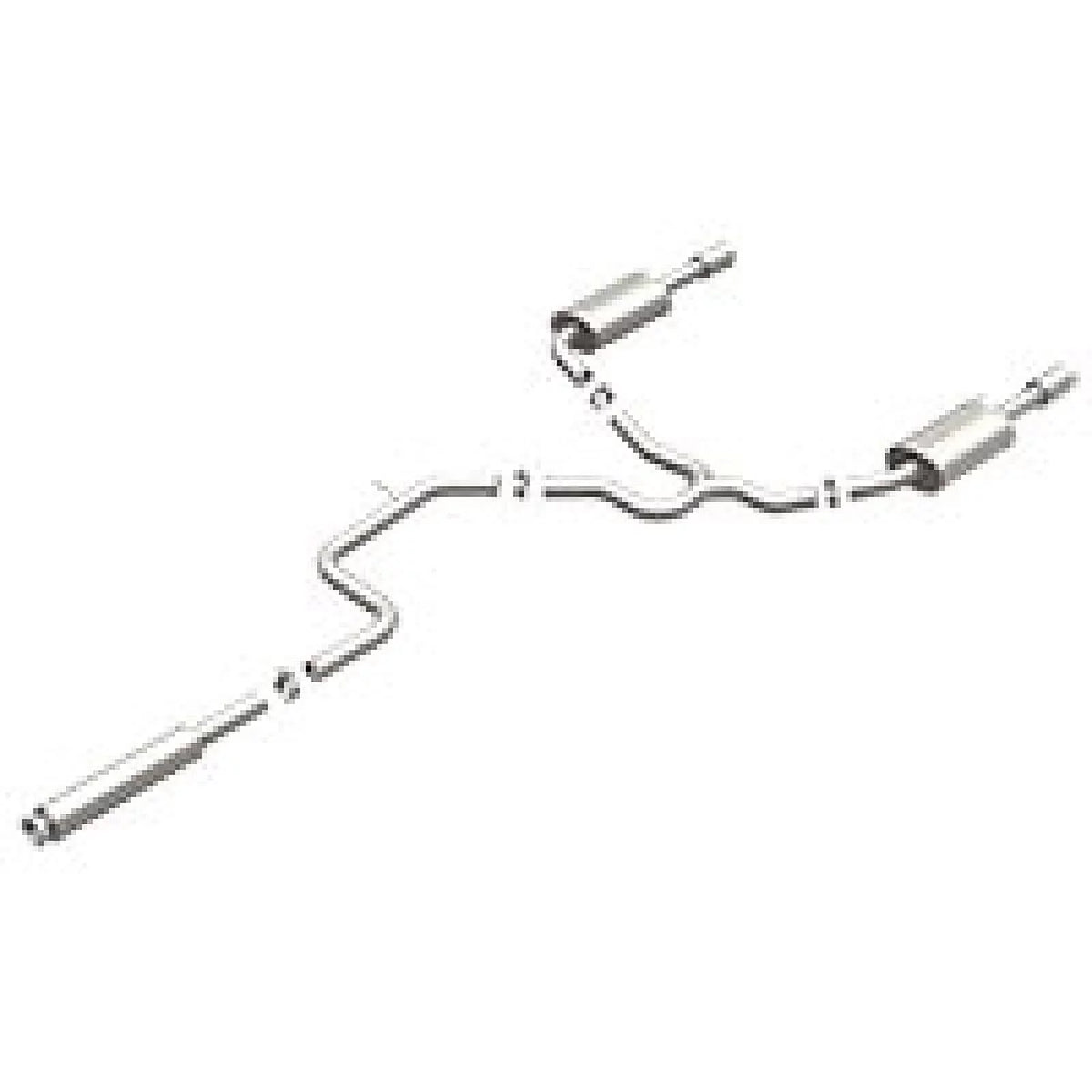 Stainless Dual Rear Exit Cat-Back Exhaust Q2110