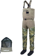 Veil Camo Breathable Waterproof Stockingfoot Chest Waders with Zippered Pocket E649641