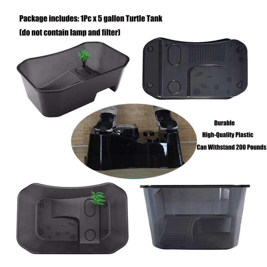 Turtle Tank Aquarium with Platform Plants L690