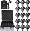 Wireless Tour Guide System with 15 Receivers and Charging Case J645