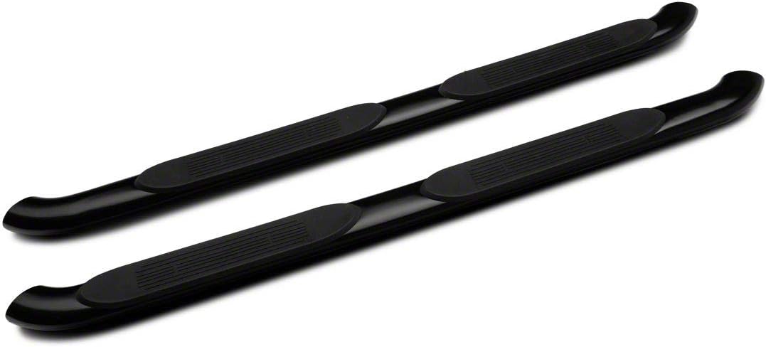 Black Oval Bent End Side Step Bars A23674
