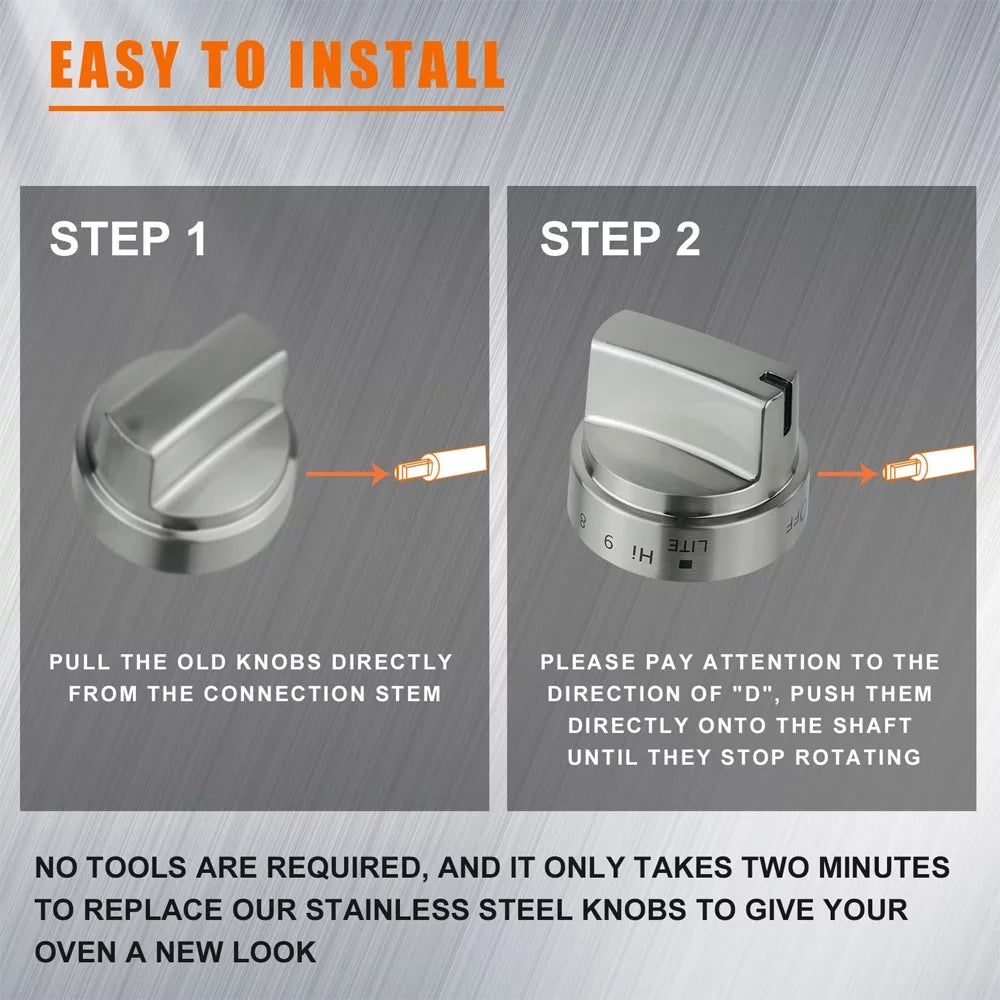5 Pcs Gas Stove Knob Y79692