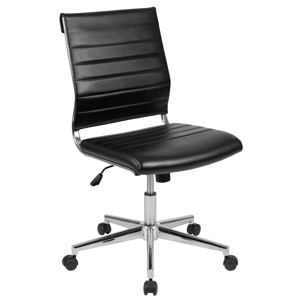 Black LeatherSoft Executive Swivel Office Chair X779567