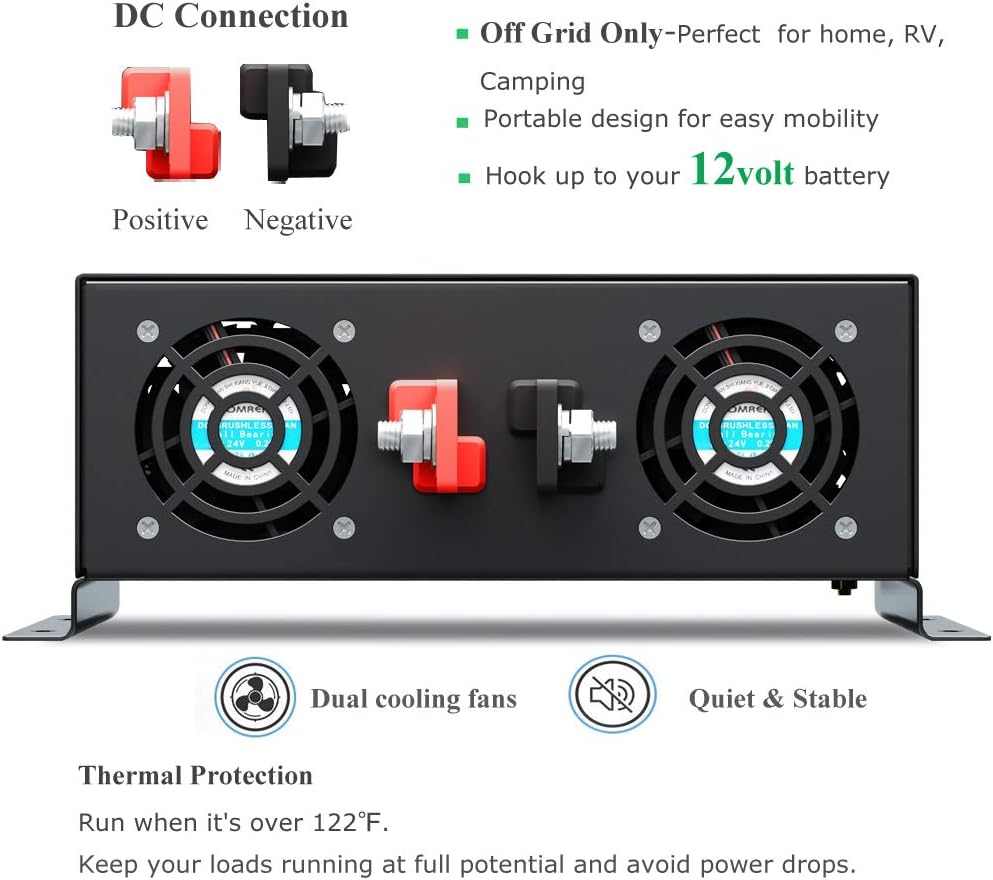 3500W 12V Black Power Inverter Q112741