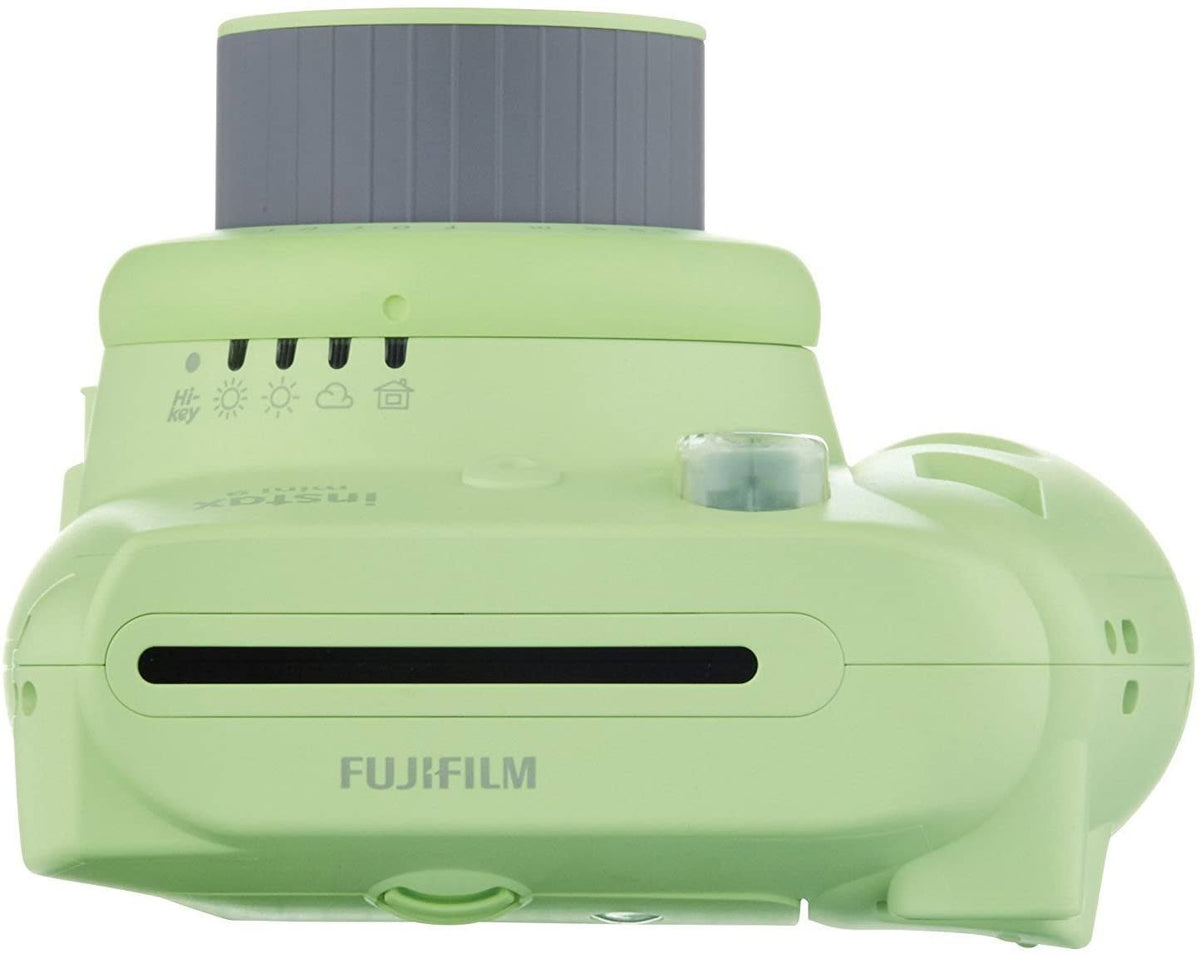 Lime Green Instant Film Camera with Case and Twin Pack Film W4092