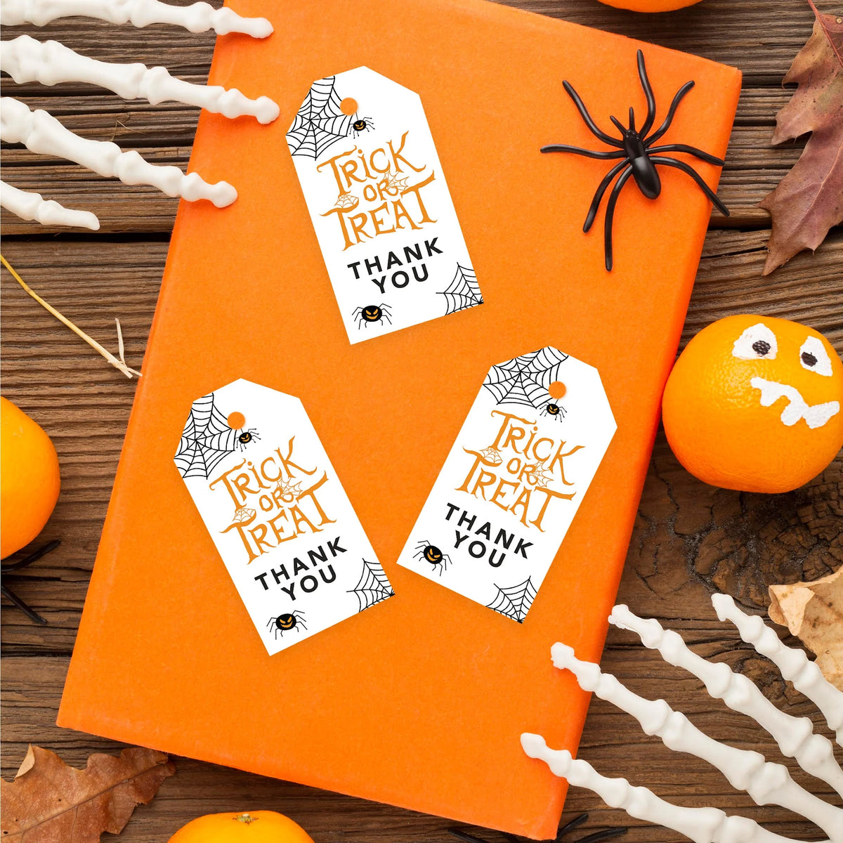 100-Pk Halloween Gift Tags With String A197667
