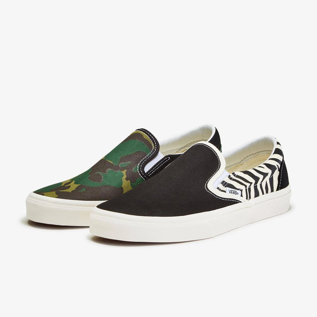 Zebra/Camo Slip-On Shoes Q72214