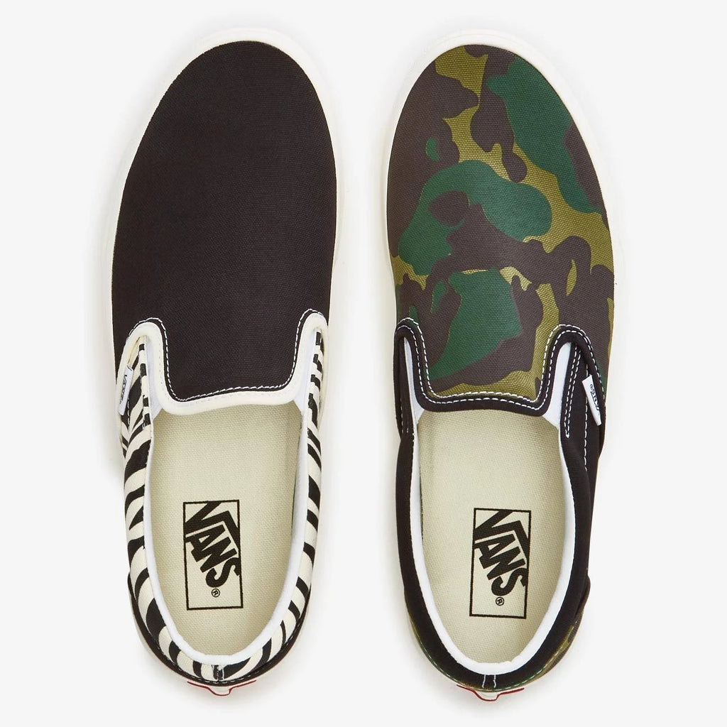 Zebra/Camo Slip-On Shoes Q72214