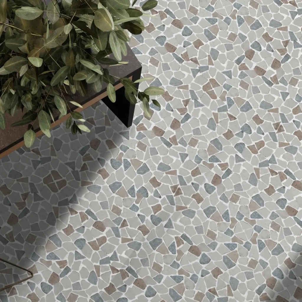 Sea Sand Mosaic Wall & Floor Tile 11.4" X 11.4" 5 tiles per case A866