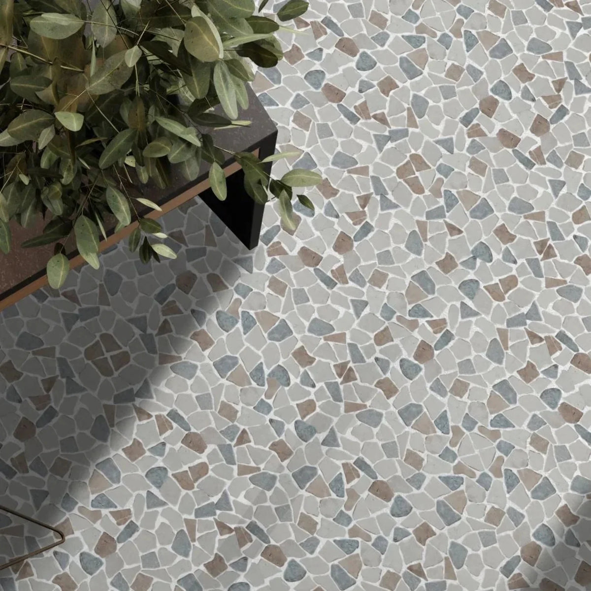 Sea Sand Mosaic Wall & Floor Tile 11.4" X 11.4" 5 tiles per case A866