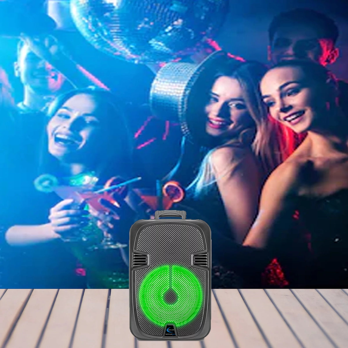 2000 Watts Rechargeable 12 Inch Bluetooth LED Speaker O874105