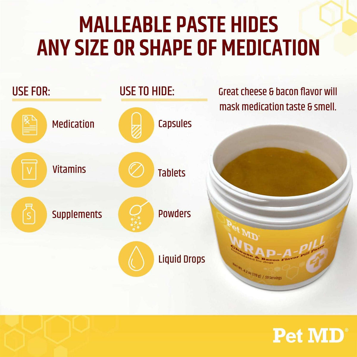 Cheese & Bacon Flavor Pill Paste for Dogs M19497