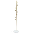 Modern Metal Coat Rack with Marble Base L22206