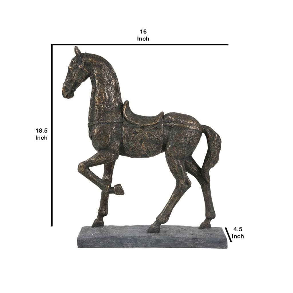 Bronze Polyresin Horse A68178