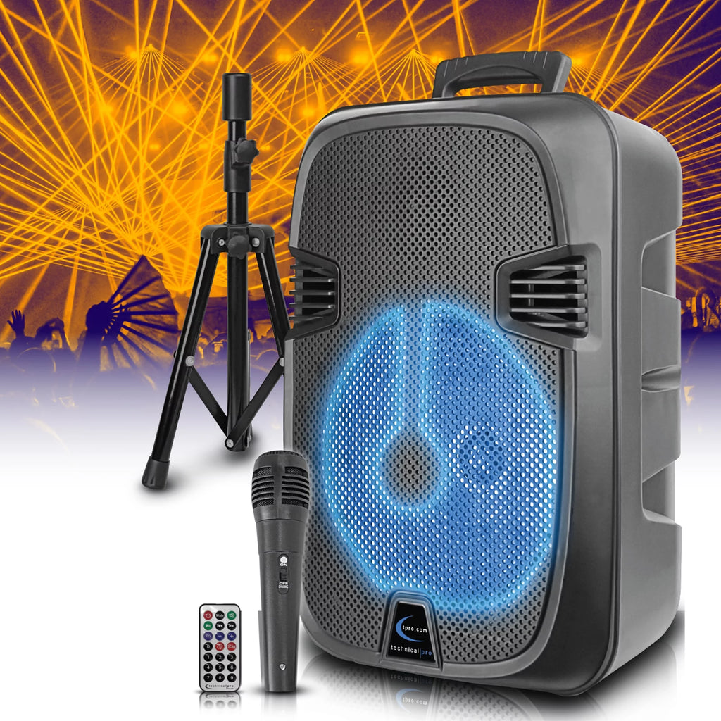 2000 Watts Rechargeable 12 Inch Bluetooth LED Speaker O874105