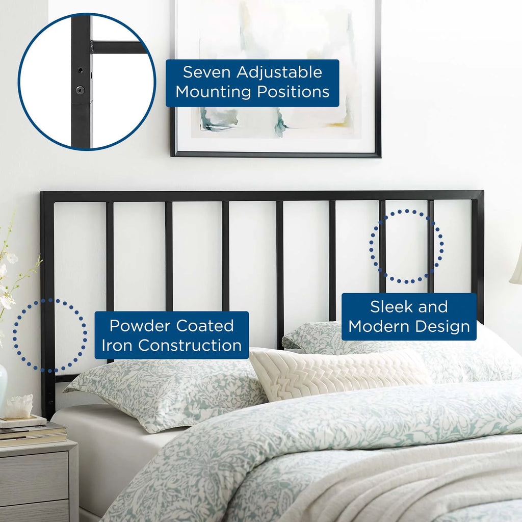 Black Full Metal Headboard I77719