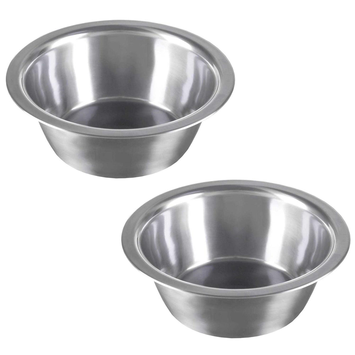 Set of 2 Stainless-Steel Hanging Pet Bowls O166