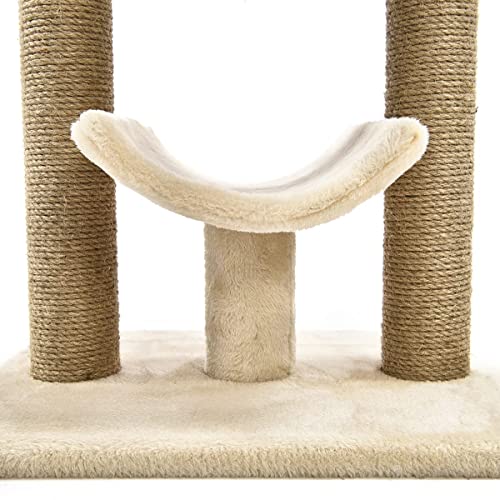 Cat Condo Tower with Hammock Bed and Scratching Post Y1711