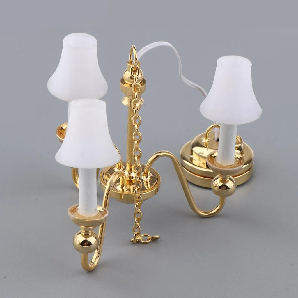 1/12 Miniature Ceiling LED Lamp with Button Battery X97909