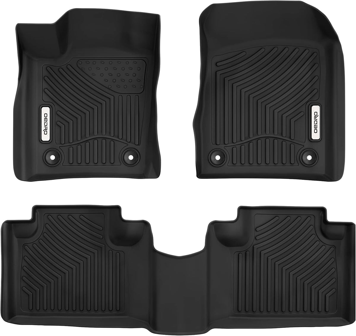 Black All Weather Rear Cargo Mats Liner N6062