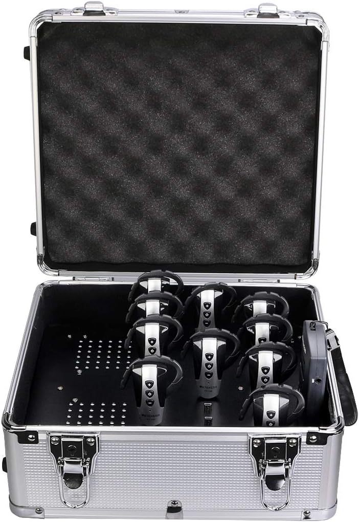 Wireless Tour Guide System with 15 Receivers and Charging Case J645