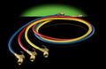 60" Refrigeration Hoses with Ball Valve Ends, Set of 3 H229969