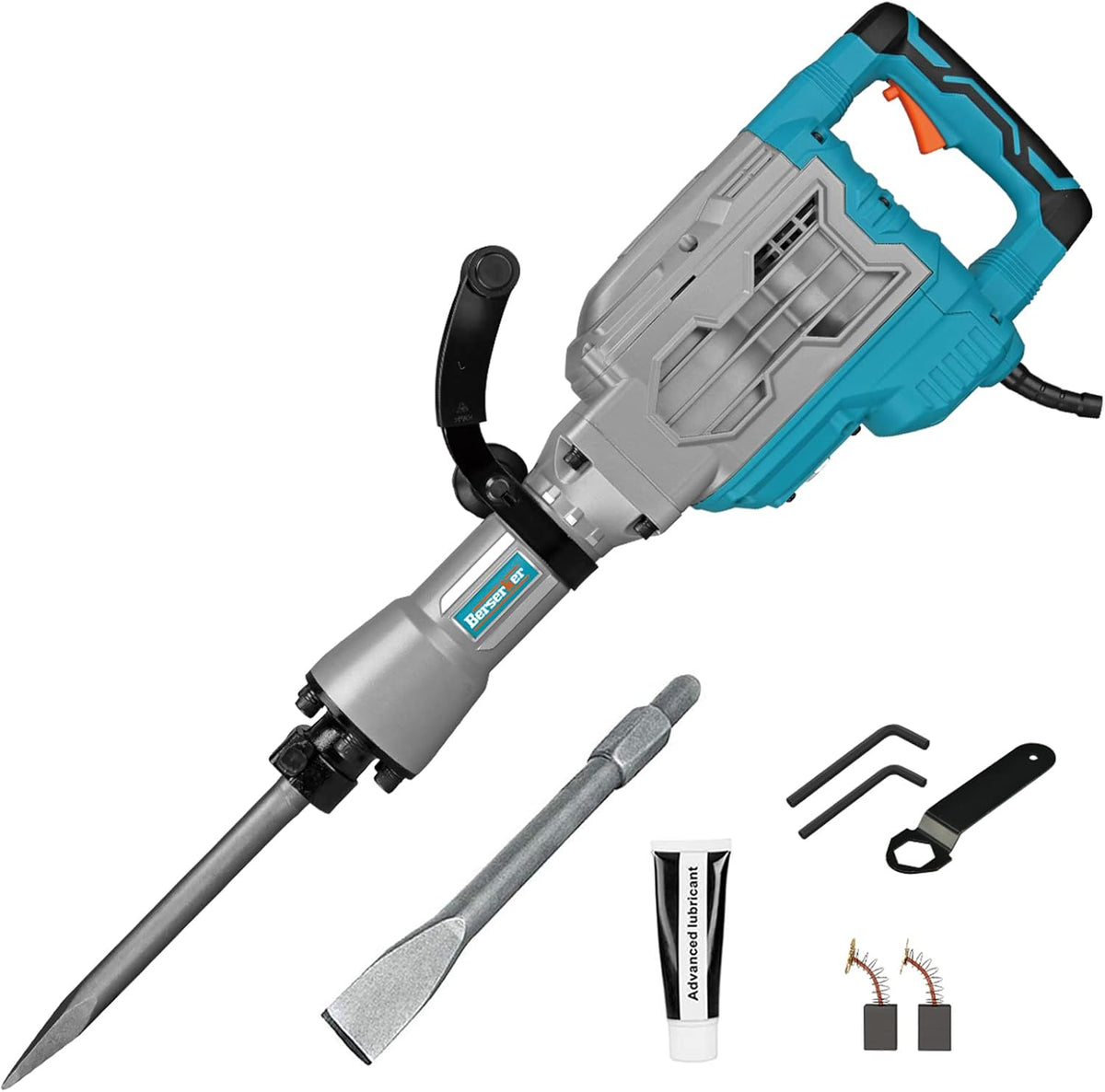 1700W 30-Pound SDS-Hex Jack Hammer with Carrying Case Flat Chisel Bull Point Chisel M509