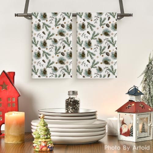 Christmas Kitchen Dish Towels 18x26 Inch Set of 2 W759715