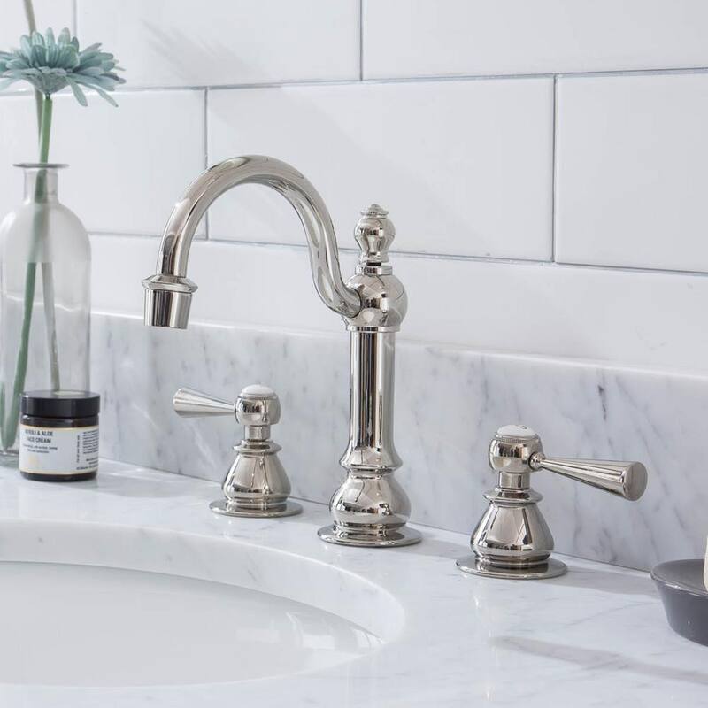 8 in. 2-Handle High Arc Lavatory Faucet in Polished Nickel Q19868