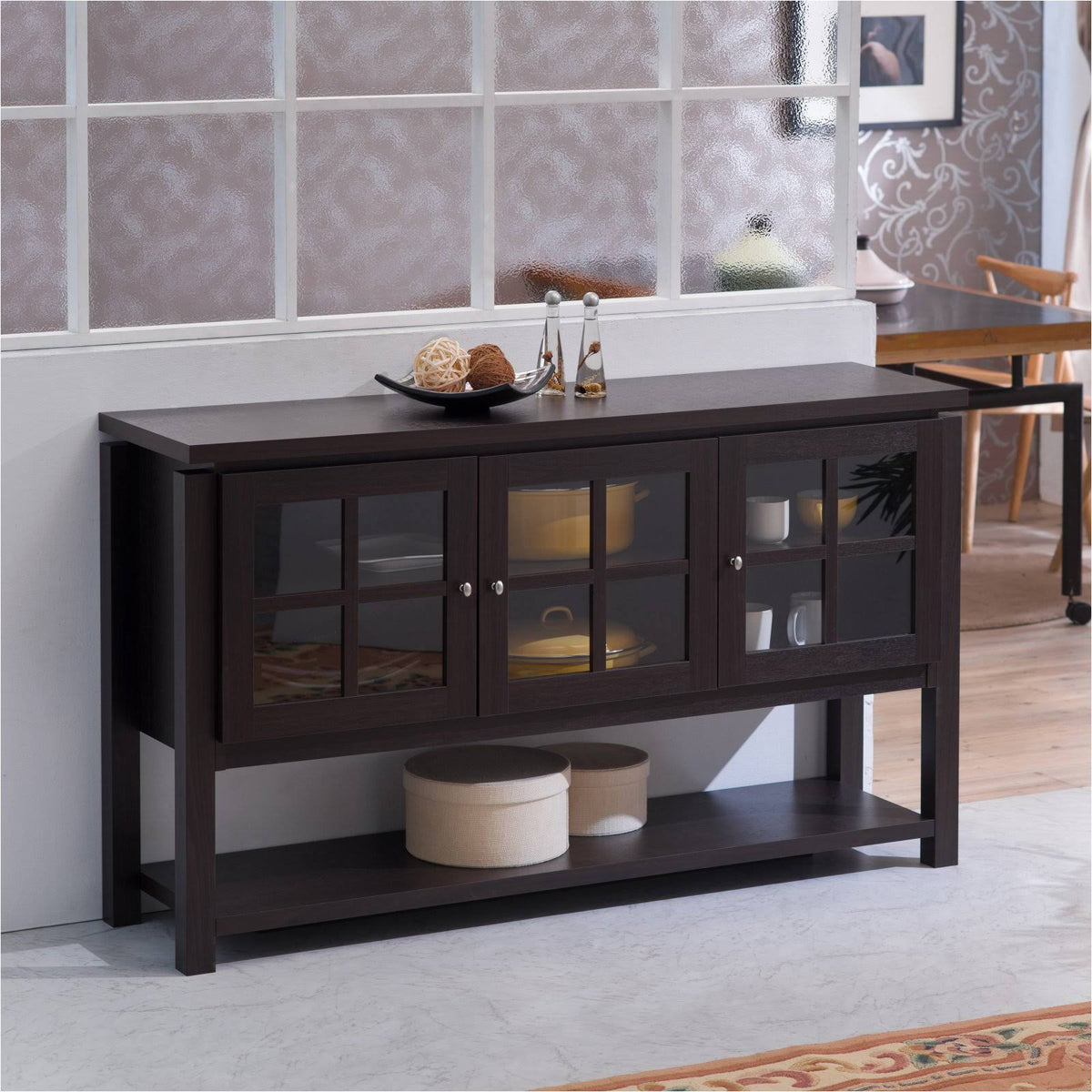 Brown Buffet Table D361