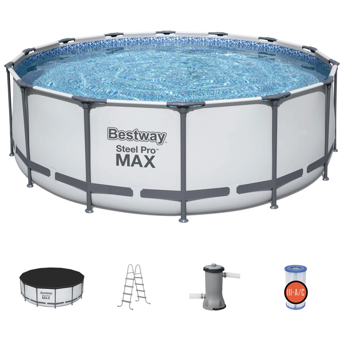 14' x 48" Round Above Ground Swimming Pool Set A735