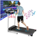 Silver Treadmill with 10 HD Touchscreen and 36 Preset Programs U8210