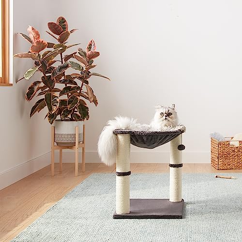 Cat Condo Tower with Hammock Bed and Scratching Post Y1711