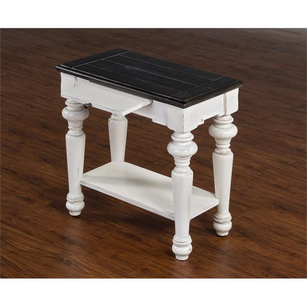 24" Wood Chair Side Table Set of 2 Q5059