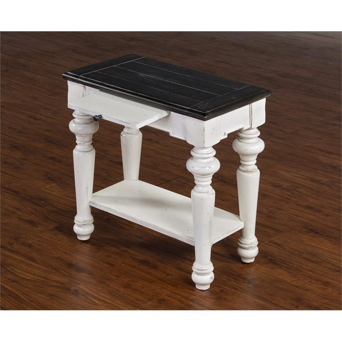 24" Wood Chair Side Table Set of 2 Q5059
