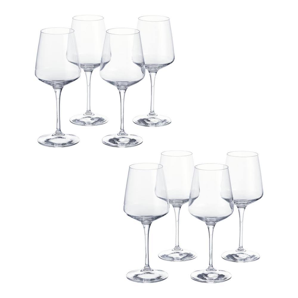 15.5 fl. oz. Lead-Free Crystal White Wine Glasses Set of 8 Y33634