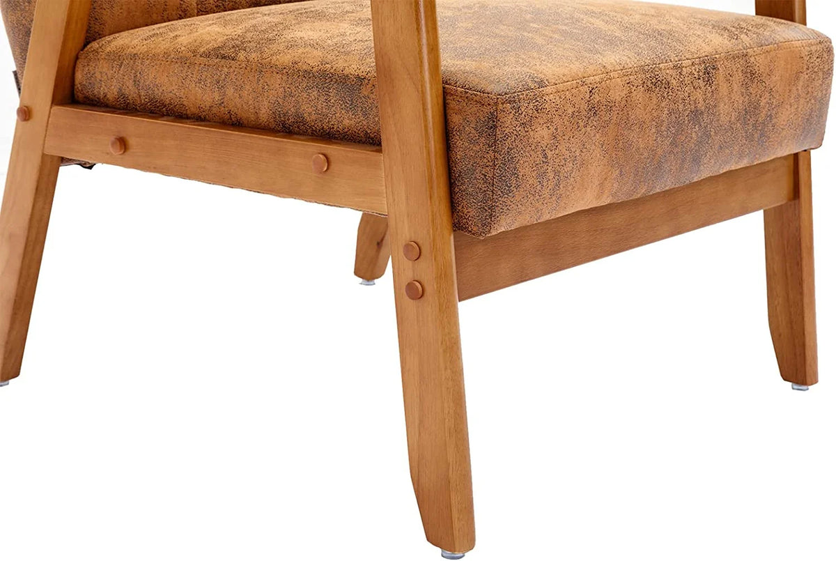 Set of 2 Accent Chairs with Arms and Side Table N26072