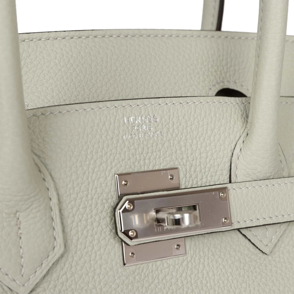 Birkin 30 Gris Neve Togo Palladium Hardware O894